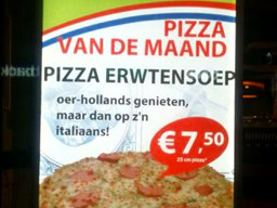 pizza erwtensoep