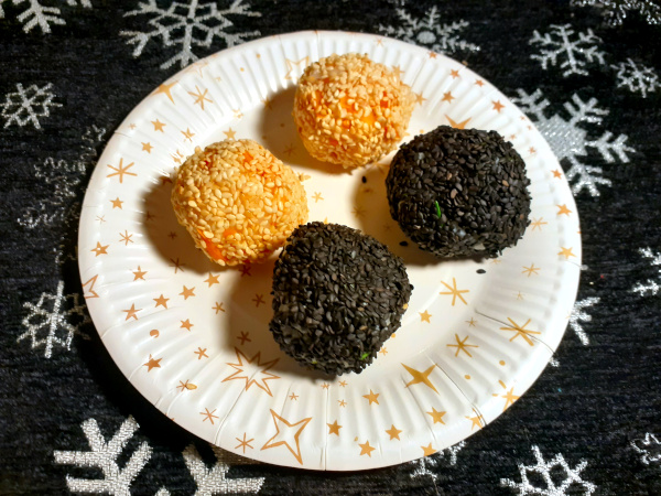 Hapjesmenu sushiballen