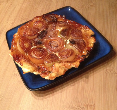 geweldig lekkere tarte tatin met langzaam geroosterde uien