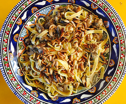 tagliatelle paddenstoelen