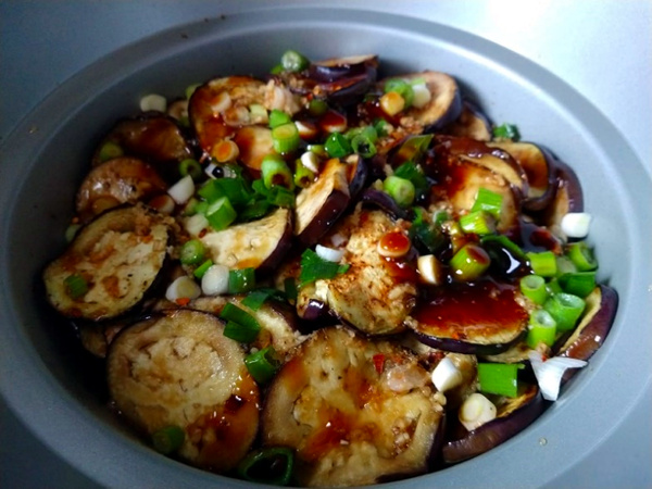 slowcooker aubergine sojabonen